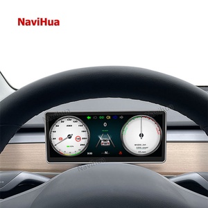 Navihua 4.6" LCD Digital Instrument Cluster Car Dashboard Multimedia Head-up Display Linux <b>System</b> for Tesla Model 3 / Model Y - Product Image 6