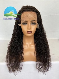 Perruques bouclées brésiliennes en gros, sans colle, vierges Remy, pré-épilées, 13x4 13x6, transparentes, 4C <span class=keywords><strong>Afro</strong></span> Kinky, avec baby hair - Product Image 5