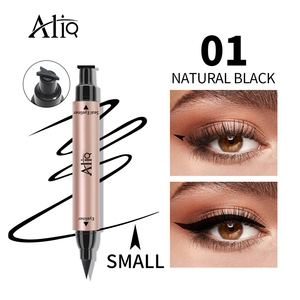 Marcador de sello de doble cabeza líquido negro mágico colorido personalizado delineador de ojos de ala gráfica Etiqueta Privada delineador de ojos Libre de crueldad vegano - Product Image 2