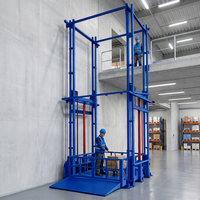 Ascenseur de fret hydraulique pour entrepôt industriel à 2 étages, élévateur de marchandises pour le levage de charges