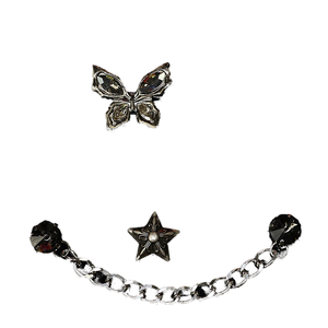 Boucle de fleur de chaussure en métal plaqué or bricolage effet papillon <span class=keywords><strong>série</strong></span> rétro avec technique plaquée Design croisé - Product Image 1