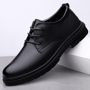 Zapatos de Vestir de Cuero Estilo Británico para Hombre, Talla Grande 2026, de Piel Vacuna con Cordones - Product Image 1
