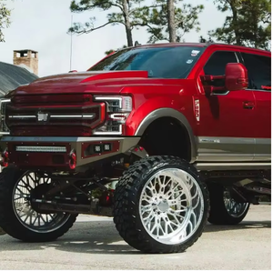 Cerchi in Lega Forgiati Deep Dish per Fuoristrada 20 22 24 Pollici 4x100 5x114.3 6x139.7 Monoblocco Personalizzati Argento Cromato per Pickup SUV - Product Image 5