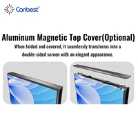 Écran LED portable pliable Canbest Cob P0.9 P1.5 pour intérieur, affiche LED micro 1200cd, écran vidéo pour exposition muséale