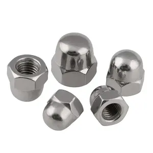 JN Wholesale Stainless Steel 304 domed cap nuts hexagon domed cap nuts DIN1587