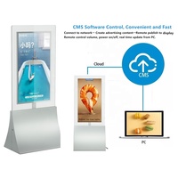 Kiosque d'affichage LCD double face vertical de 43/55 pouces écran tactile capacitif de 10 points réseau Android publicité signalisation numérique