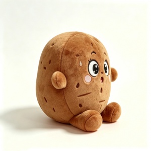 Customized Cute Potato Plush Toy, Soft Brown Vegetable Stuffed Animal, Adorable Fluffy Potato Plushie Pillow for Kids & <b>Room</b> - Product Image 2