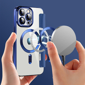 Le plus récent étui portefeuille en cuir <span class=keywords><strong>Folio</strong></span> avec dos transparent magnétique Compatible pour <span class=keywords><strong>iPhone</strong></span> 17 Pro Max 16 15 Plus 14 13 12 Mini <span class=keywords><strong>11</strong></span> - Product Image 2
