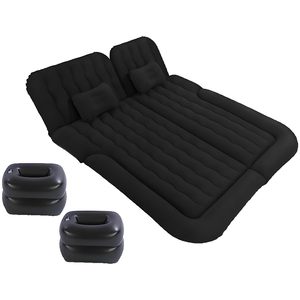 Matelas gonflable de voyage pour SUV moderne en PVC floqué, pliable, pour siège arrière, lit d'appoint extérieur double, type vague - Product Image 1