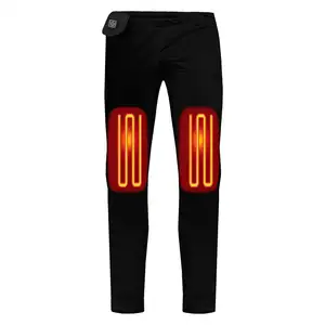 12V Heated Motorcycle Pants Liner Protective Gear for Men and Women Slim Battery Heated Pants for Racing Motocross Adult Size