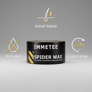 IMMETEE Cire Coiffante Professionnelle Effet Araignée Fixation Forte, Pommade Coiffante Longue Durée Volumisante pour Hommes, Cire Capillaire en Fibres pour Salon 100g - Product Image 2
