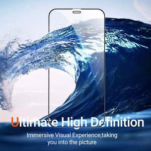 ฟิล์มกระจกนิรภัยสำหรับ iPhone 16 15 14 13 Pro Max ความแข็ง 9H ป้องกันรอยขีดข่วน ครอบคลุมเต็มจอ ติดตั้งง่าย ไม่มีฟองอากาศ - Product Image 5
