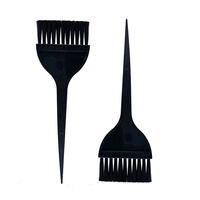 Outils de salon de coiffure avec logo personnalisé, 3 pièces, pinceaux à teinture pour cheveux jetables noirs et bol à teinture pour cheveux