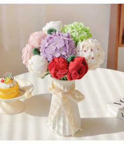 Juguetes Songshan, Serie de Flores, Ramo de Peluche DIY, Rosa, Margarita, Plantas, Arreglo Floral para Boda, Decoraciones para Floristería, Regalo - Product Image 6