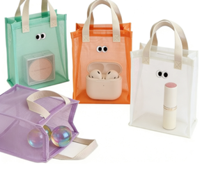 Bolsa de Playa Plegable de Moda al por Mayor, Transpirable, con Diseño de Dibujos Animados, para Viajes al Aire Libre, Casual, de Malla de Poliéster, para Compras - Product Image 2