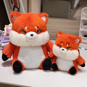 Vente flash - Peluche - Compagnon réconfortant - Peluche ultra douce - Animaux de dessin animé assis de 28 <span class=keywords><strong>cm</strong></span> - Renard rouge - Product Image 4