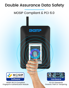 Biometrica iscrizione FBI Live Scan macchina di impronte digitali quattro dita due pollici dieci stampa digitale Fap60 lettore di dita - Product Image 5