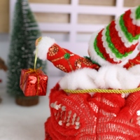 Sapin de Noël Électrique Animé à Piles, Jouet Musical en Plastique, Décoration Intérieure Classique de Noël