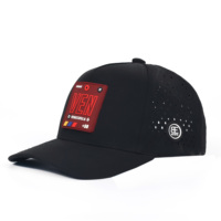 Topi Bordir 3D Laser Cut Custom Berkualitas Tinggi 6 Panel Bahan Nylon Tahan Air