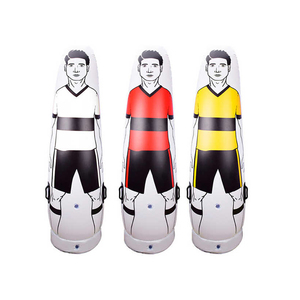 Inflatable Soccer Dummy Tumbler - 63" Free Kick Training Mannequin For Kids & Adults