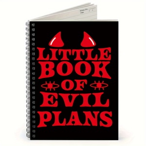 Carnet à spirales A5 « Evil Plan » sur le thème des sorcières et de l'horreur – Journal parfait pour Halloween, cadeau idéal pour les amis, pour raconter des histoires effrayantes - Product Image 3