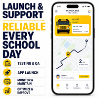 Aplicación de Seguimiento de Autobuses Escolares Inteligente para IOS y Android con Rastreo de Autobuses en Vivo y Registro de Estudiantes LionCreate