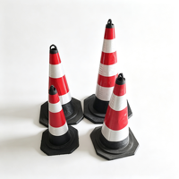 Cône de signalisation routière en PVC personnalisé, robuste, pour la construction routière, le stationnement et la sécurité des voies, avec base lestée, 60/70/80/90 cm
