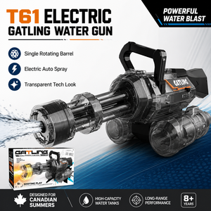 <span class=keywords><strong>Nouveau</strong></span> pistolet à eau électrique Gatling pour adultes avec LED, en plastique, pour l'été et les jeux en extérieur - Product Image 6