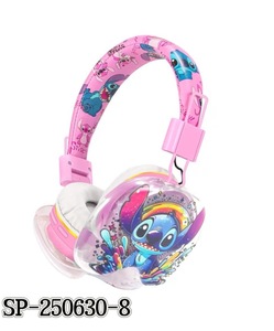 Tai nghe không dây theo chủ đề khâu <span class=keywords><strong>SP</strong></span> - 250630 - 8/9, tai nghe Bluetooth hoạt hình dễ thương cho trẻ em, thiết kế có thể gập lại và thoải mái - Product Image 1