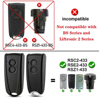 Para control remoto de garaje/portón RSE2 RSC2 RSZ1 433 RSE2-433 RSC2-433 RSZ1-433 433.92MHz Transmisor de apertura de puerta de