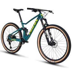 Vélo de montagne <span class=keywords><strong>TRIFOX</strong></span> 29 pouces à suspension intégrale en fibre de carbone, 12 vitesses, freins à disque hydrauliques, roues en aluminium - Product Image 1