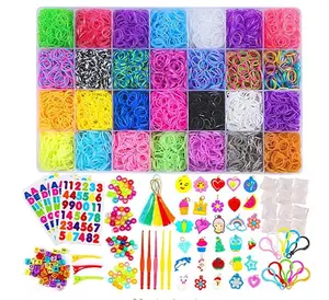 Hot Sales DIY Rubber Bands for Bracelet Making Kit DIY Art Craft Kit Girls &Boys Creativity Gift Funny Loom Bands Kits for Kids