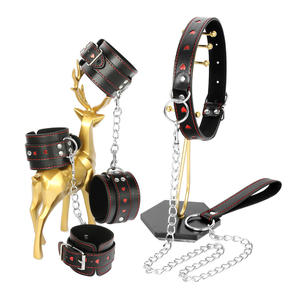 SM para parejas RoleplaySlave juguetes sexuales parejas <span class=keywords><strong>Gay</strong></span> accesorios eróticos Sexy esposas Collar juegos para adultos fetiche para mujer - Product Image 1