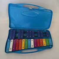 Xilófono de Percusión de 25 Tonos, Placa de Aluminio, 39x23x4.5cm, 1.3kg, Opciones Multicolor, Bolsa Incluida, Resistente