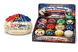Vente en gros Nouveauté 2026 Édition limitée 250e anniversaire des États-Unis - Jouet anti-stress à presser en forme de dumpling sur le thème de la Fête de l'Indépendance américaine - Product Image 2