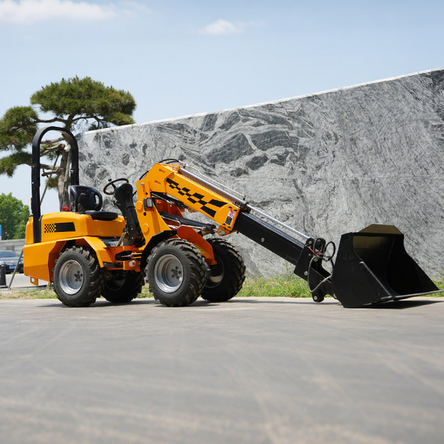 Hot Product 180 Hydraulic Wheel Loader Home Small 4 Wheel Drive Mini Wheel Loader Earth Moving Machinery Mini Loader