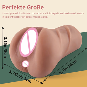 Hot sell sex shop Masturbação brinquedo homens realista artificial buceta bolso para homens Vagina e ânus - Product Image 6