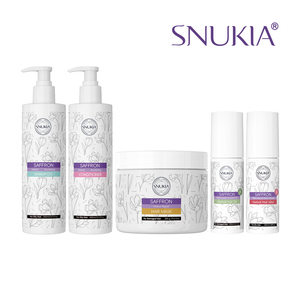 SNUKIA <span class=keywords><strong>Essence</strong></span> de safran huile d'avocat nourrissant à base de plantes bio <span class=keywords><strong>shampooing</strong></span> conditionneur masque sérum brume ensemble de soins capillaires <span class=keywords><strong>cheveux</strong></span> secs abîmés - Product Image 2
