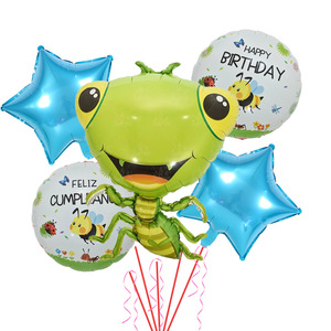 Nuevo Set de Globos de Insectos en Lámina, Globos de Dibujos Animados de Hormiga, <span class=keywords><strong>Mantis</strong></span>, Gecko y Abejorro para Fiestas de Cumpleaños - Product Image 4