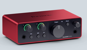 Interface Audio <span class=keywords><strong>Focusrite</strong></span> Scarlett SOLO4 (4e Gén.) USB Enregistrement Guitare Casque Amplificateur <span class=keywords><strong>Externe</strong></span> Préampli Micro <span class=keywords><strong>Carte</strong></span> <span class=keywords><strong>Son</strong></span> - Product Image 2