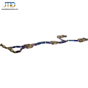 Échappement complet en titane haute Performance avec tuyau avant, pièces pour voiture <span class=keywords><strong>Audi</strong></span> <span class=keywords><strong>A6</strong></span> 3.0T voyage, livraison gratuite - Product Image 2