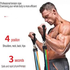 Juego de 11 Bandas de Resistencia de Látex para Ejercicio, 11 Piezas de Bandas de Resistencia para Fitness - Product Image 4