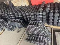 Haltères hexagonaux professionnels recouverts de caoutchouc, ensemble d'haltères en fonte massif pour la musculation à domicile, la remise en forme et l'entraînement de force