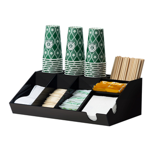 Distributeur de tasses à café et organisateur de type debout pour dépanneur Boîte de rangement pour le stockage de condiments de café - Product Image 6