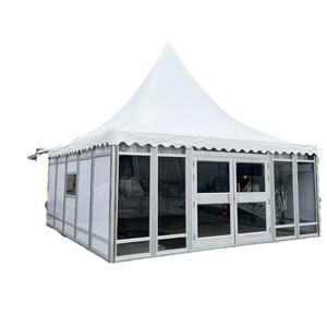 Carpa Piramidal de 6x6m, Tela de Poliéster, Impermeable, Resistente al Viento, Protección UV, Carpa para Eventos de Cuatro Estaciones - Product Image 1