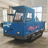 Mini-dumper chenillé tout-terrain 4 tonnes de marque chinoise CE EPA pour le transport de marchandises en ferme et verger
