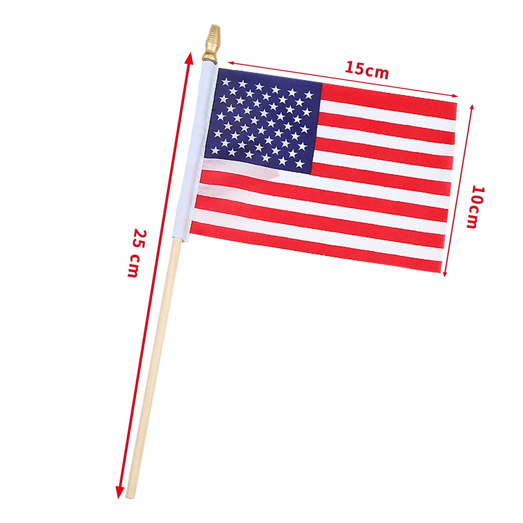 Stampa personalizzata Bastone Tenuto In Mano Bandiera di Protesta Parade Banner 4x6 pollici Bandiere Americane Mini Sventolando Bandiera USA