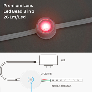 Prix d'usine, éclairage LED à points pixel RGBW Rgbic imperméable IP67 pour décoration de Noël en extérieur, éclairage permanent pour les fêtes - Product Image 6