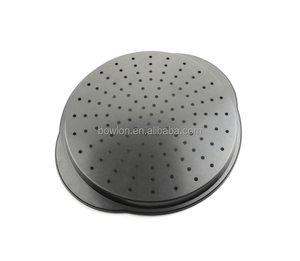 Vaschette <span class=keywords><strong>per</strong></span> <span class=keywords><strong>Pizza</strong></span> con fori in acciaio al carbonio traforato antiaderente strumento rotondo <span class=keywords><strong>per</strong></span> cucina di casa - Product Image 3