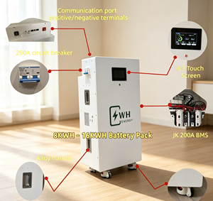 Caja de Batería DIY de 51.2V 280ah 300Ah 314Ah 16kWh, Apta para JK-PB2A16S20P(V19)+ Placa BMS, Pantalla LCD Táctil - Product Image 2